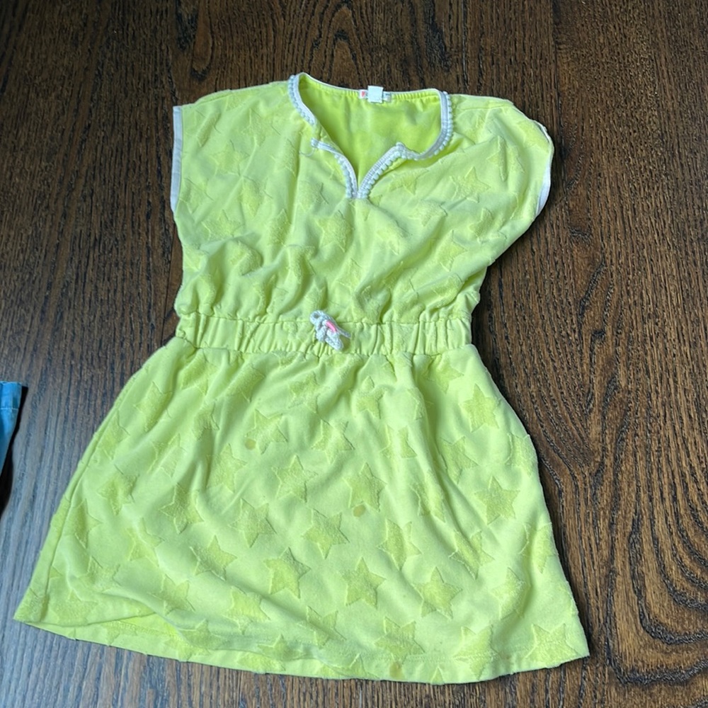 Crewcuts yellow swim coverup size 7